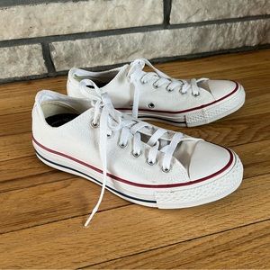 Converse white All Star sneakers. Unisex